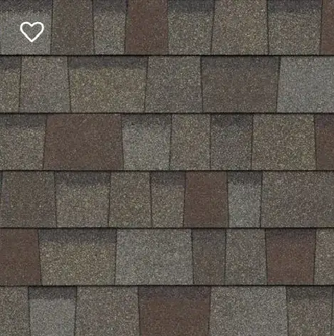 Weathered wood architectural shingle color sample